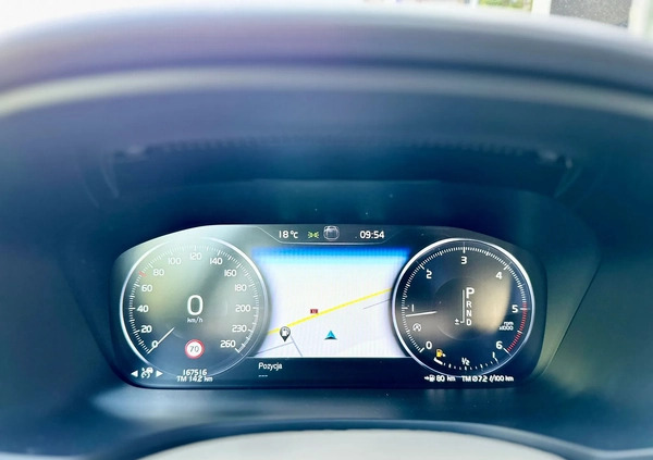 Volvo V60 cena 99900 przebieg: 167502, rok produkcji 2019 z Brzozów małe 631